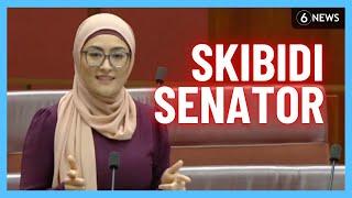 Senator delivers BRAINROT speech in parliament Skibidi  6 News