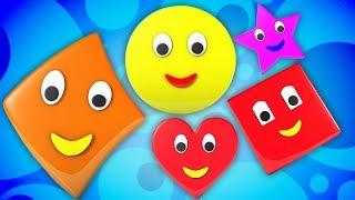 Bentuk lagu  bentuk geometris  pendidikan lagu  Lagu Anak  Shapes Song  Kids Tv Indonesia