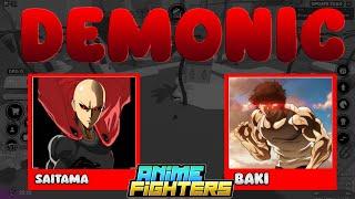 NUEVO DEMONIC LLEGA A ANIME FIGHTERS SIMULATOR ROBLOX