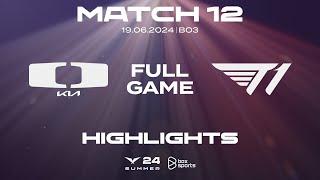 Full Highlights DK vs T1  Match 12  LCK Mùa Hè 2024