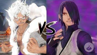 Luffy Gear 5 VS Adult Sasuke Gameplay - Jump force 4K 60fps