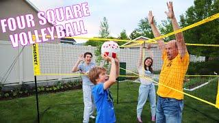 Four Square Volleyball Battle For Prizes And Punishments