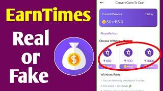 EarnTimes app real or fake