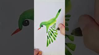 #shorts how to paint a bird in 30 seconds