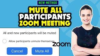 How to mute everyone on zoom 2024  Mute All Participants Zoom Meeting