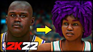 I made Shaq in the WNBA on NBA 2K22