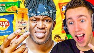 Reacting To KSI Trying Indian Snacks