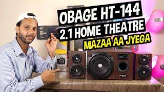 Best Budget 2.1 Channel Home Theatre System  Obage HT-144 Indepth Review With Sound Test Hindi