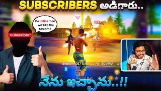 You Asked For It So I Gave It.. Subscribers Edhaina Chesthanu..  - Free Fire Telugu - MBG ARMY