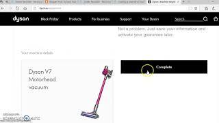 How to register your Dyson guarantee online