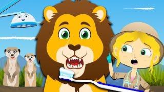 Brush Your Teeth Song  Dr Poppy On Safari  Nursery Rhymes & Kids Songs  Animals For Toddlers