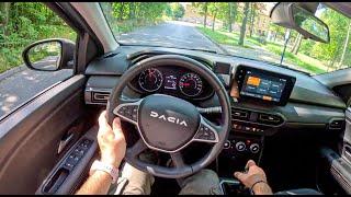 NEW Dacia Jogger EXTREME 2023 1.0 TCe 110HP 0-100 POV Test Drive #1812 Joe Black