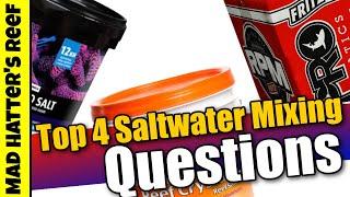 Top 4 Saltwater Mixing Questions Answered
