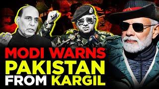 Modi warns Pakistan  from Kargil Heights India Celebrated 25th Kargil Vijay Diwas Pakistan Silent