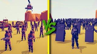 SPECIAL FORCE TEAM vs SWAT TEAM - Totally Accurate Battle Simulator TABS