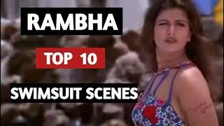 Rambha     Top 10     SwimSuit Scenes Of Rambha