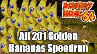 Donkey Kong 64 - All 201 Golden Bananas in 40056