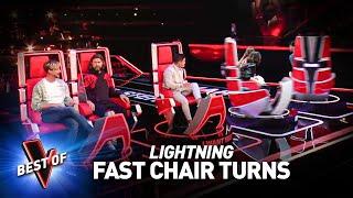 The FASTEST Chair Turns in the Blind Auditions of The Voice