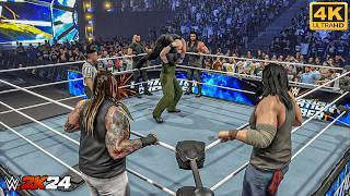 WWE 2K24 - The Wyatt Family vs. The Shield - Elimination Tag Team Match  PC 4K60