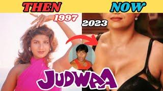 JUDWAA 1997  JUDWAA FULL MOVIE CAST 1997 TO 2023  SALMAN KHAN  KARISHMA KAPOOR  RAMBHA  #judwaa