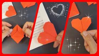 Discover the secret to stunning origami heart bookmarks