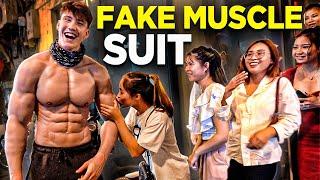 Fake Muscle Suit Prank In Vietnam