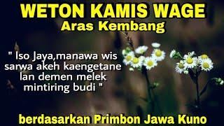 Primbon Jawa Lengkap  Weton Kamis Wage