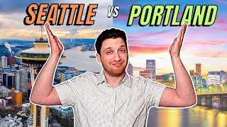 Should I Live in Portland or Seattle?  Portland VS Seattle  Moving to Portland Oregon in 2024