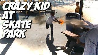 CRAZY KID AT SKATEPARK  - A DAY WITH NKA