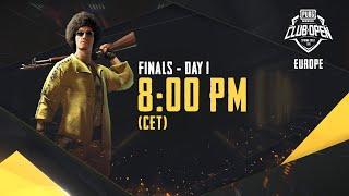 EN PMCO Europe Finals Day 1  Spring Split  PUBG MOBILE CLUB OPEN 2020