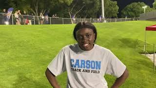 Carsons Reign Redmond at the 2023 CIF-State Track and Field Prelims