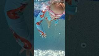 Swimming Underwater At 2 Years #learntoswim #babylessons #toddler #pool #babyswimming #swimming