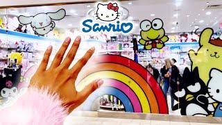 BUYING *ANYTHING* I TOUCH AT THE SANRIO STORE *BLINDFOLDED* #sanrio