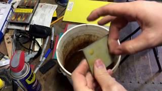 Fiber Knife Handle Liners Moisture Test