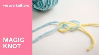 Learn to knit How to join yarn with an invisible magic knot  WAK