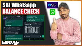 SBI Whatsapp balance Check malayalam 2024  How to Activate SBI whatsapp Banking Mobile Banking