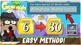 HOW TO 5X YOUR 6 WLS?  6 TO 30 WLS?? HUGE PROFIT  Growtopia How to get rich 2021