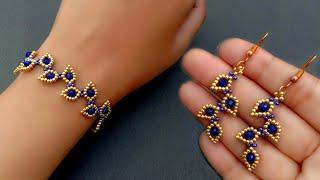 Seed Bead Jewelry Making Tutorials For BeginnersBracelet & Earrings Useful & Easy