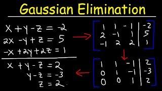 Gaussian Elimination & Row Echelon Form