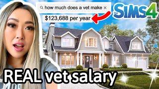 building a house for every career using REAL LIFE salaries in Sims 4 Career build series ep 3