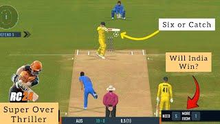 Most Intense Super Over Match in RC24  India vs Australia  Real Cricket 24