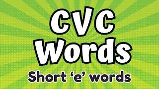 CVC Words with Phonics  All Short e Words  Phonics for Kids  @phonics_reading