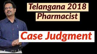 2018 TSPSC -Pharmacist Notification court case details