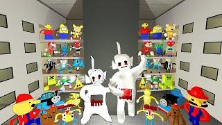  ALL ORIGINAL 2D NEXTBOTS VS 3D SANIC CLONES MEMES SPARTAN KICKING  LIMINAL HOTEL in Garrys Mod