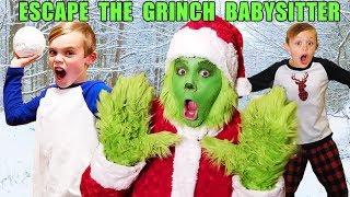 Escape the Babysitter Again The Grinch Babysitter Showdown To Save Christmas Fun Squad