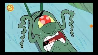 Plankton Slips spongebob squarepants scene