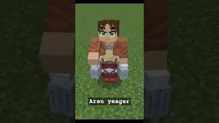 Aren Yeager Attack Titan mcpe addon 1.20 #shorts #short #youtubeshorts