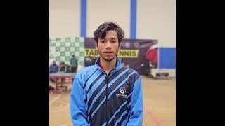KORT Brilliant star wins a silver medal in table tennis at a national-level table tennis event.