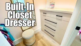 DIY Built-In Dresser for Walk-in Closet