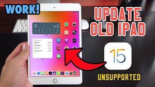 How to Update Old iPad to iPadOS 15  Install iOS 15 Unsupported iPad